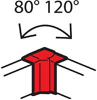 Угол внутренний изменяемый для кабель-канала Legrand Metra 160х50мм белый картинка